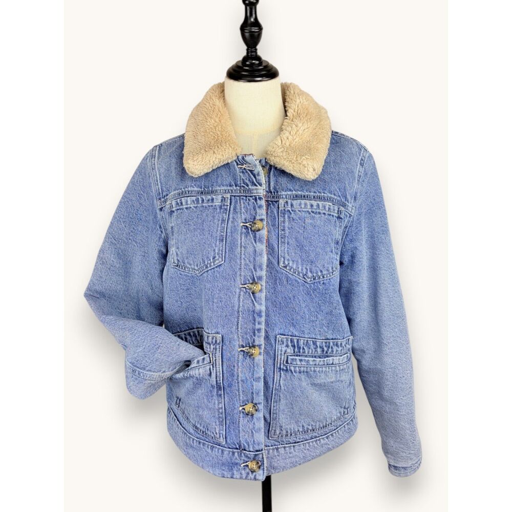 Idyllwind Miranda Lambert Reversible Denim Blanket Jacket Western Boho SM - Picture 2 of 9